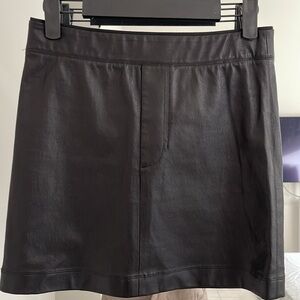 Helmut Lang Leather Mini Skirt